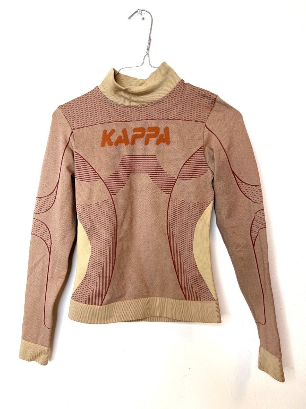 Kappa- Authentic Jaworzno Knit Top, SIZE XS/S Tan Mauve NWOT